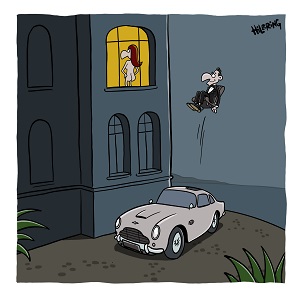 James Bond Cartoon von Oli Hilbring